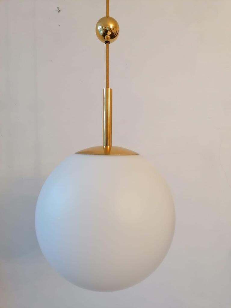 Art Deco Opaline Glass Ball Pendants photo vinterior