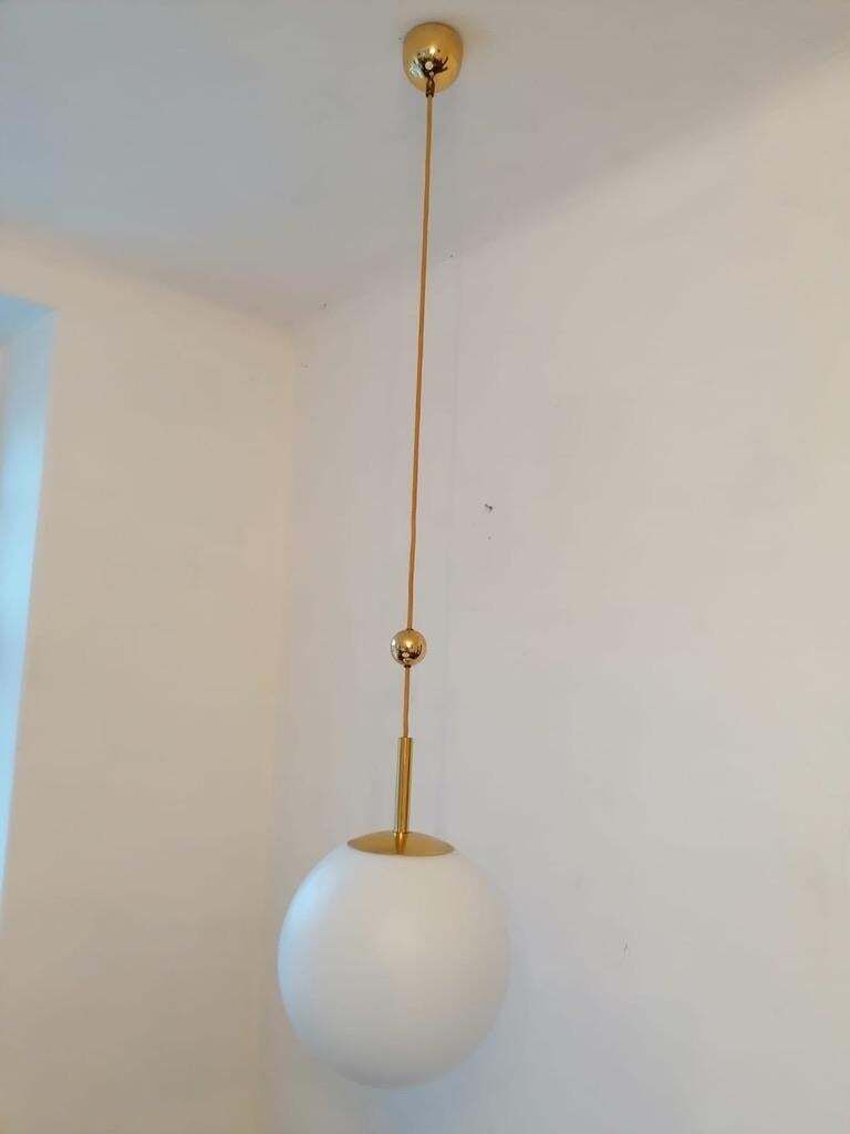 Art Deco Opaline Glass Ball Pendants photo buy
