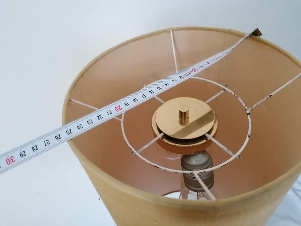 photo vintage White Austrian Floor Lamp From The 1970s