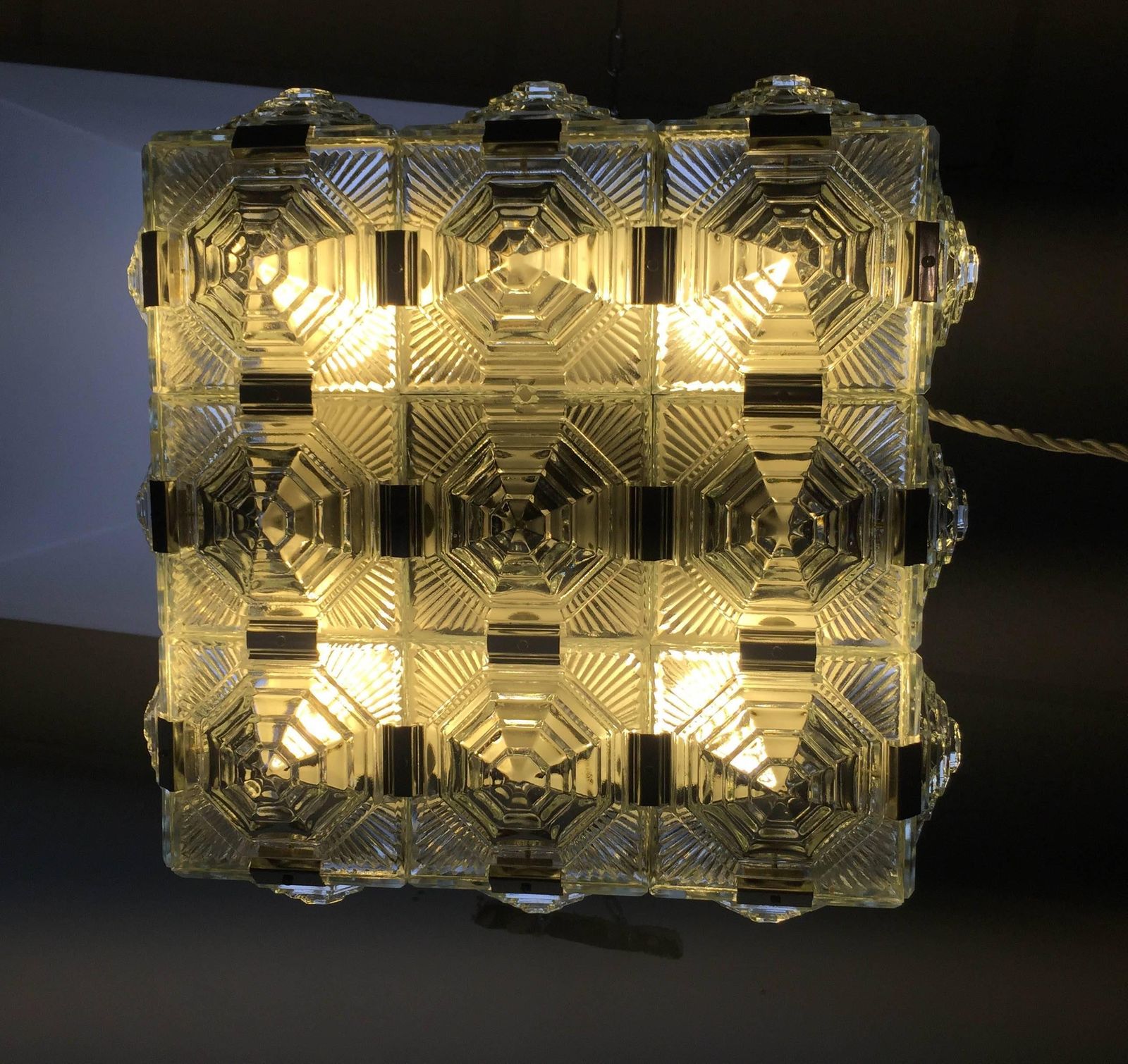 Mid Century Modernist Chandelier In The Style Of Kalmar photo buy