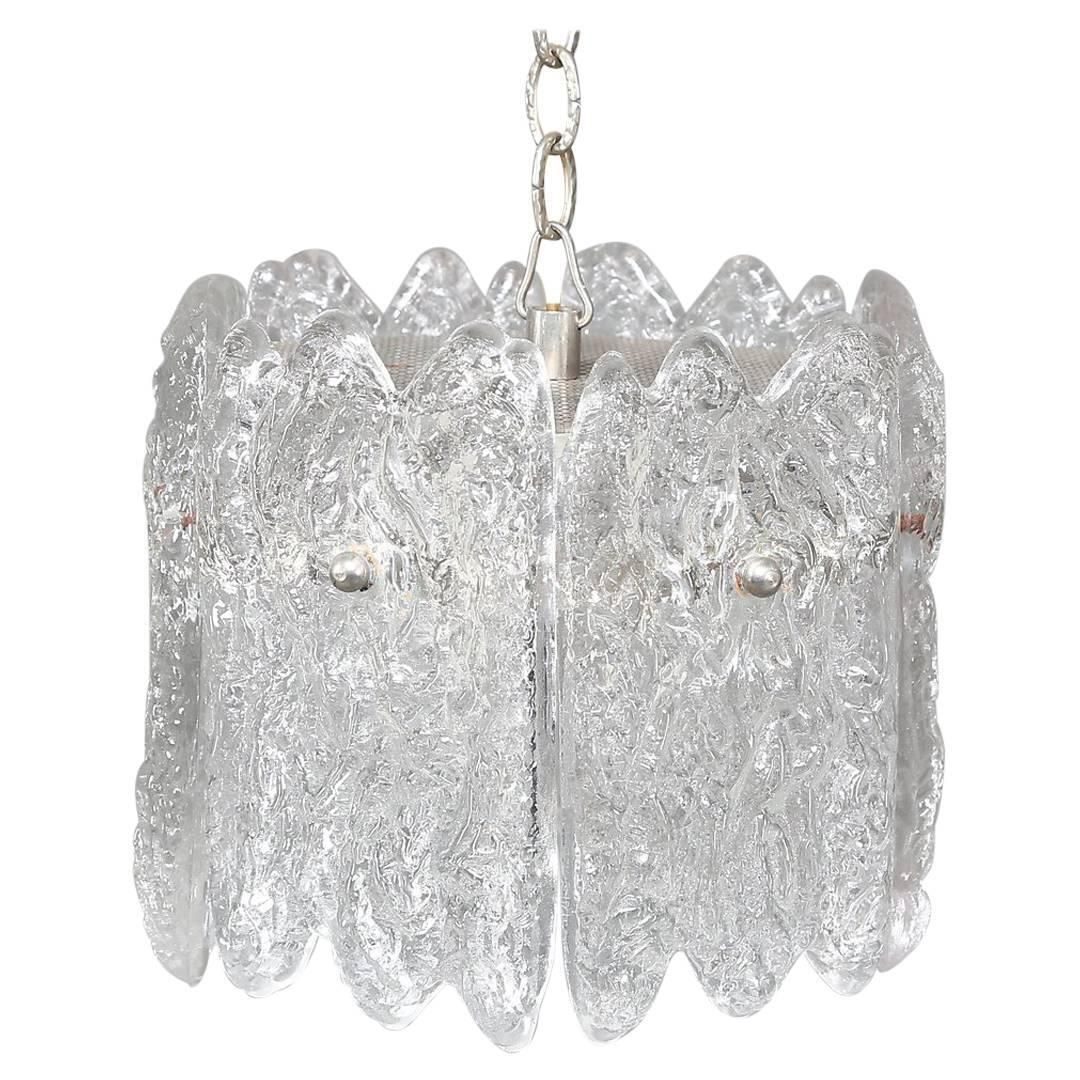 Crystal Glass Chandelier By Carl Fagerlund For Orrefors