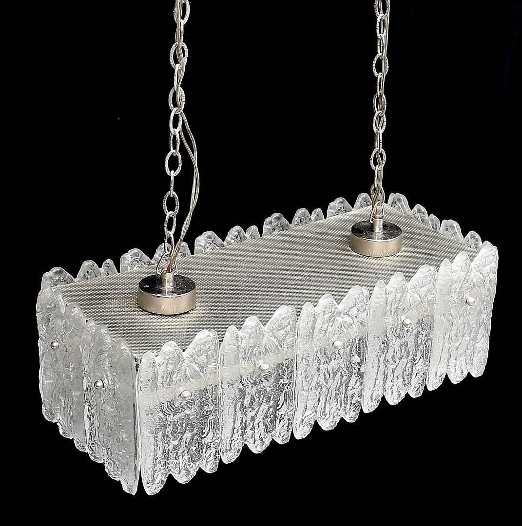 Crystal Glass Chandelier By Carl Fagerlund For Orrefors photo for sale