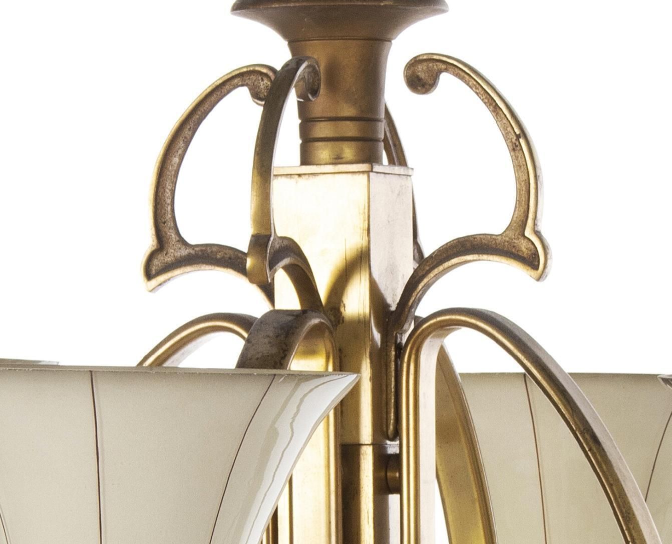 Art Deco Opaline Glass Chandelier photo 1460.0