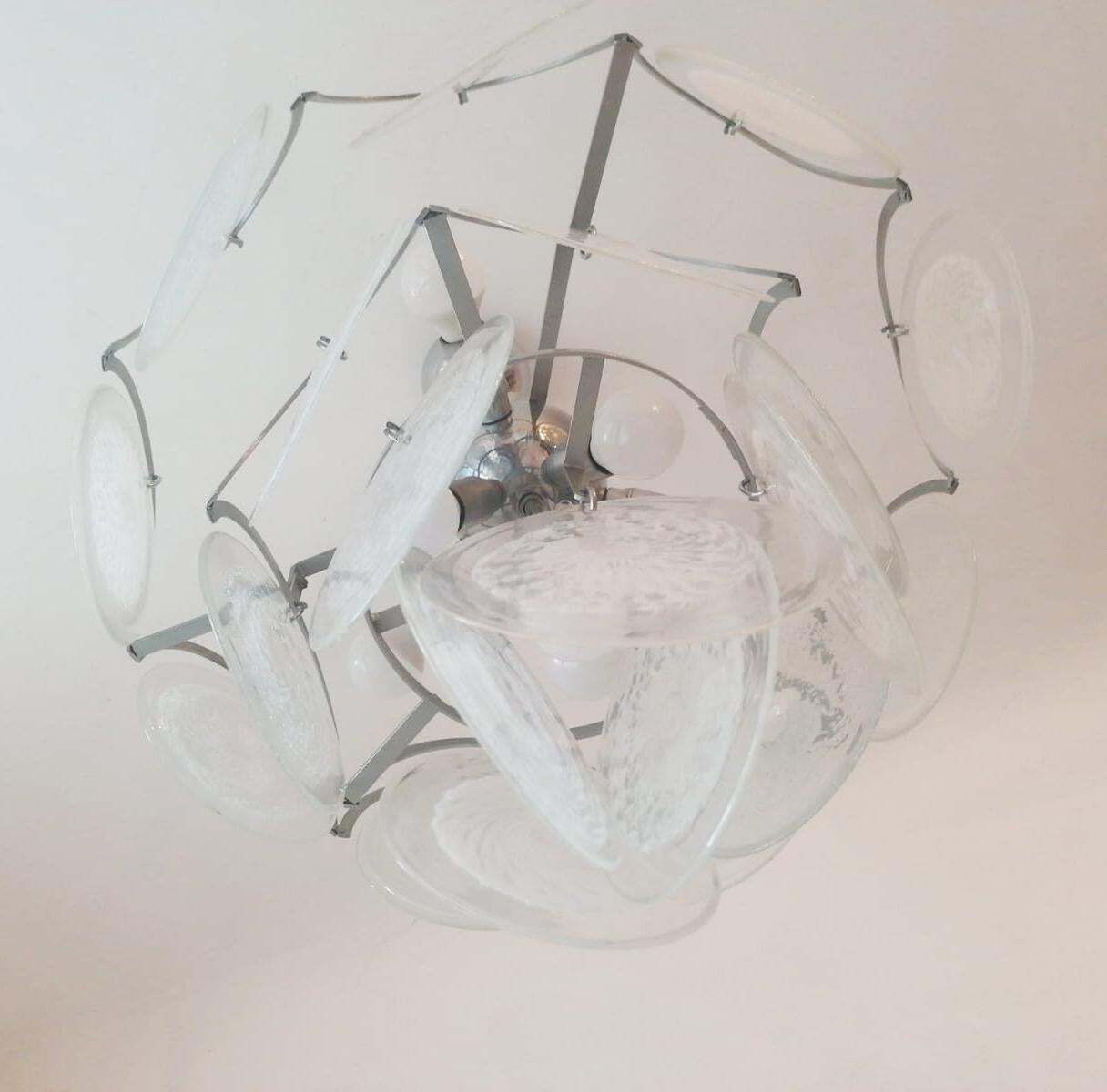 Art Glass Chandelier By Gino Vistosi photo furniture