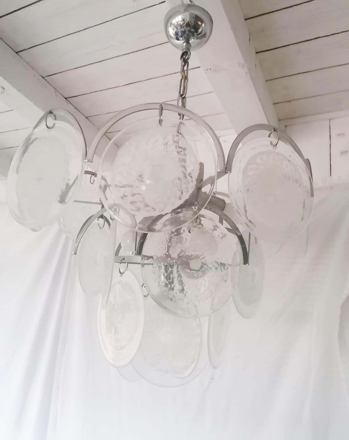 Art Glass Chandelier By Gino Vistosi photo 1383.0