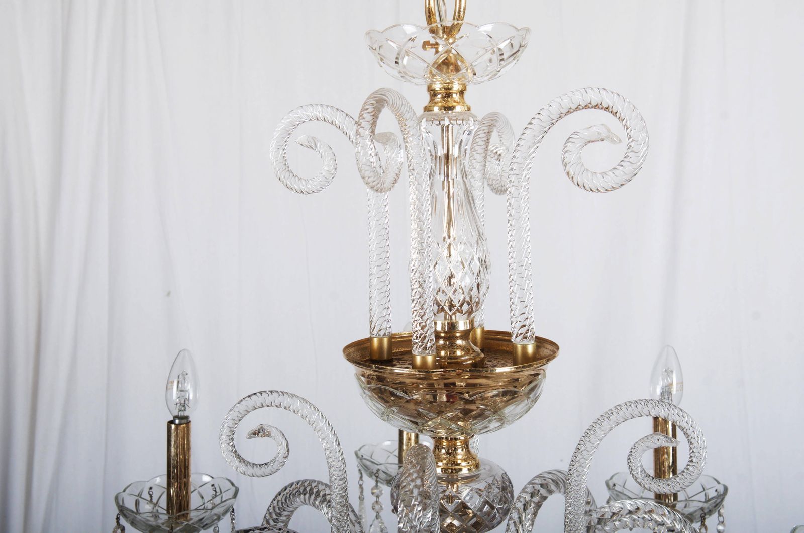 Stunning Bohemian Glass Chandelier photo for sale
