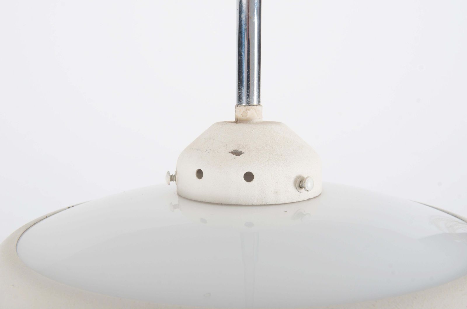 Bauhaus Opaline Glass Pendant By Karl Gustaf Lindesvärd photo vintage