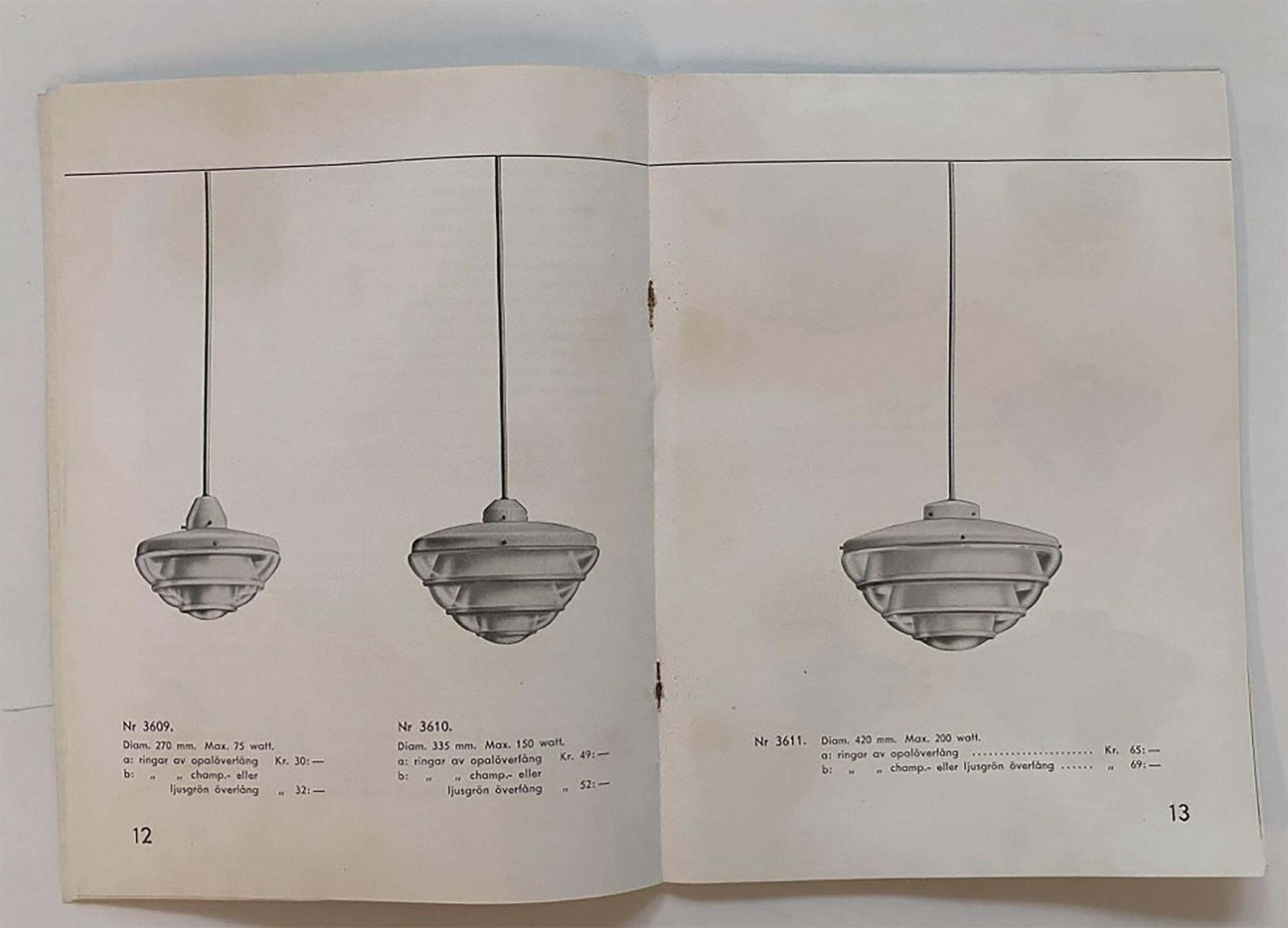 photo vinterior Bauhaus Opaline Glass Pendant By Karl Gustaf Lindesvärd