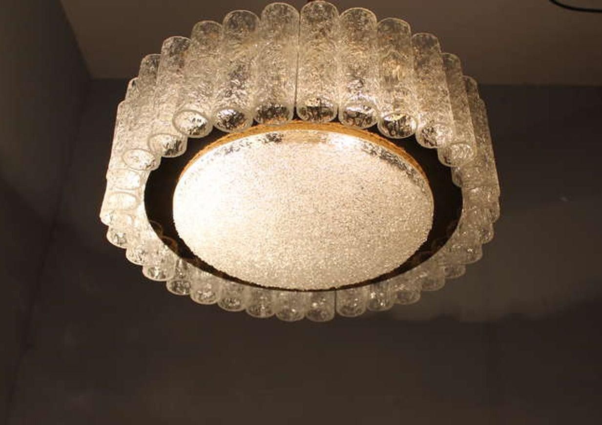 Doria Glass Tube Chandelier photo for sale