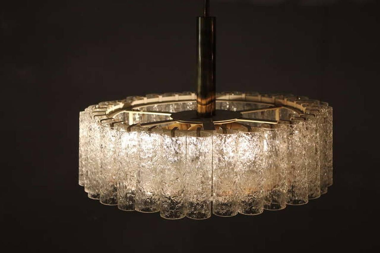 photo furniture Doria Glass Tube Chandelier