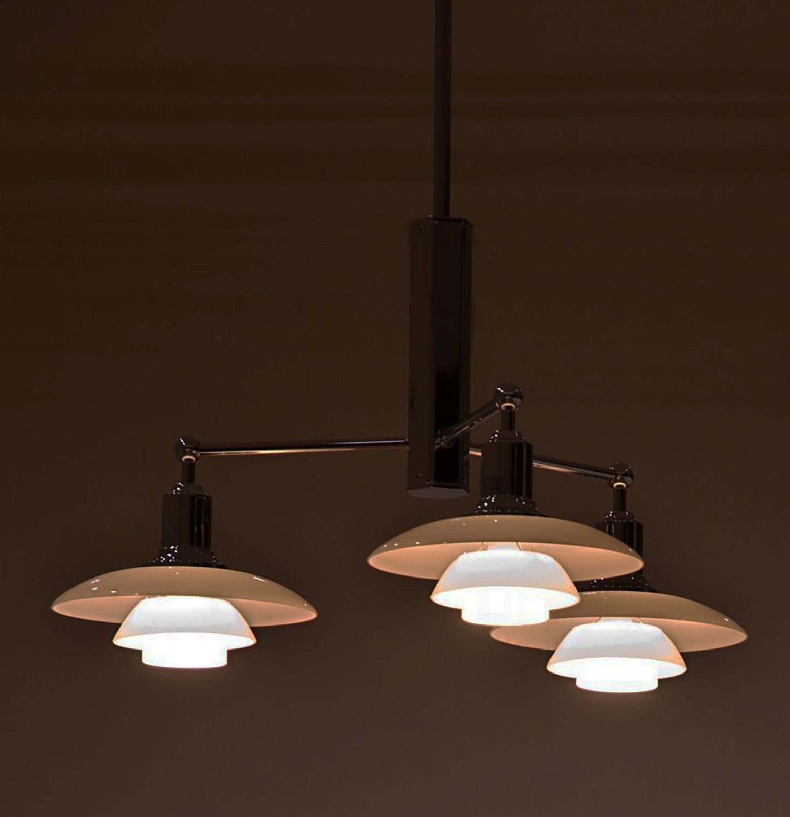 Poul Henningsen Ph Limited Edition Three Arm Chandelier photo 2302.0