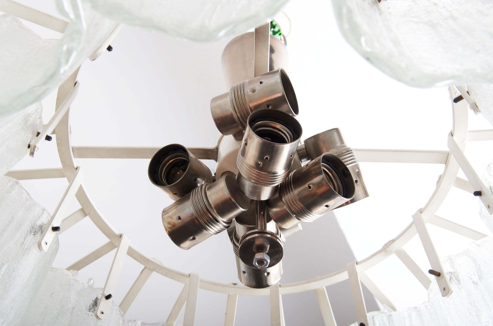 Frosted Glass Chandelier By J. T. Kalmar photo 2302.0