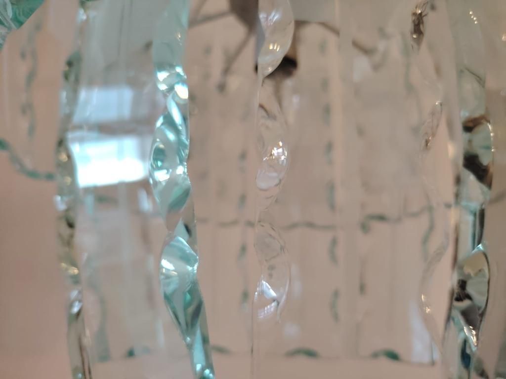 Art Glass Chandelier By Zero Quattro For Fontana Arte photo vinterior