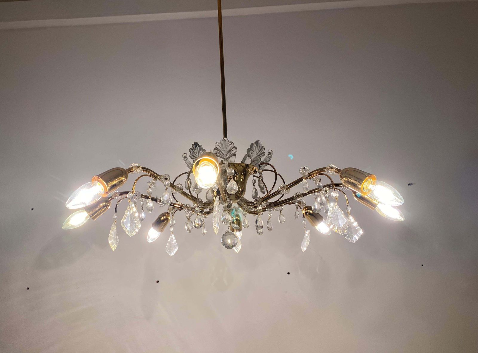 photo vintage Sunburst Chandelier Van Lobmeyr