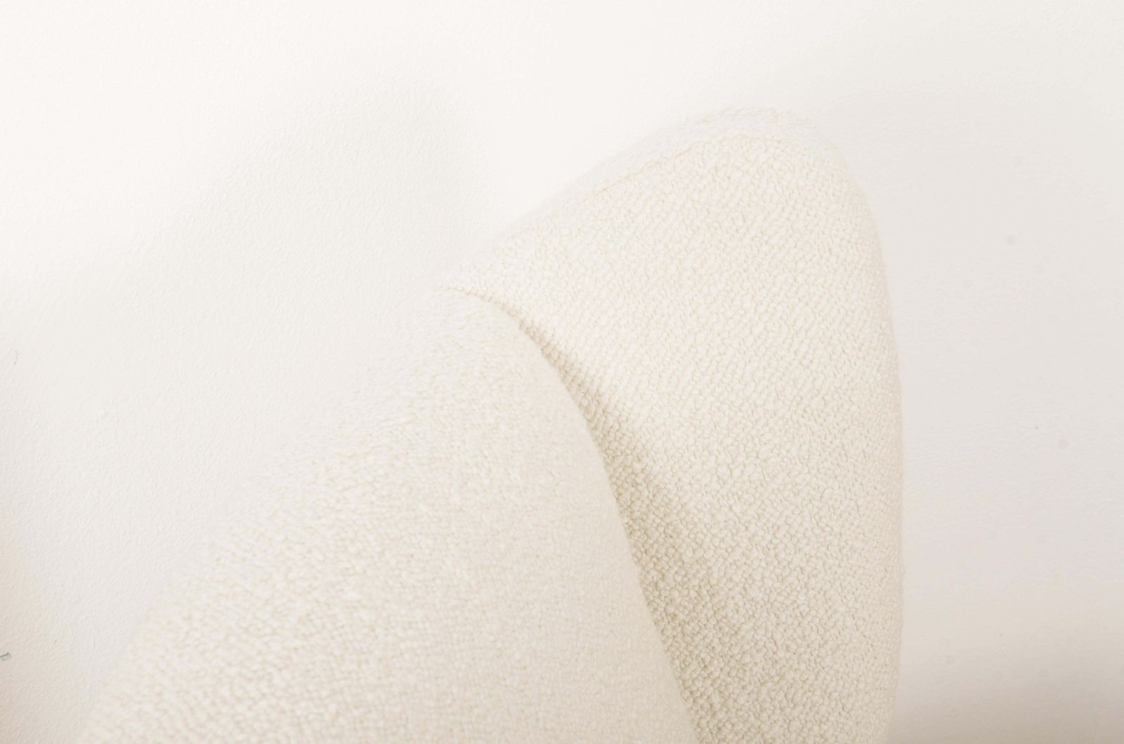 photo buy Lounge Or Wingback Chairs In Cream Bouclé By Melchiorre Bega