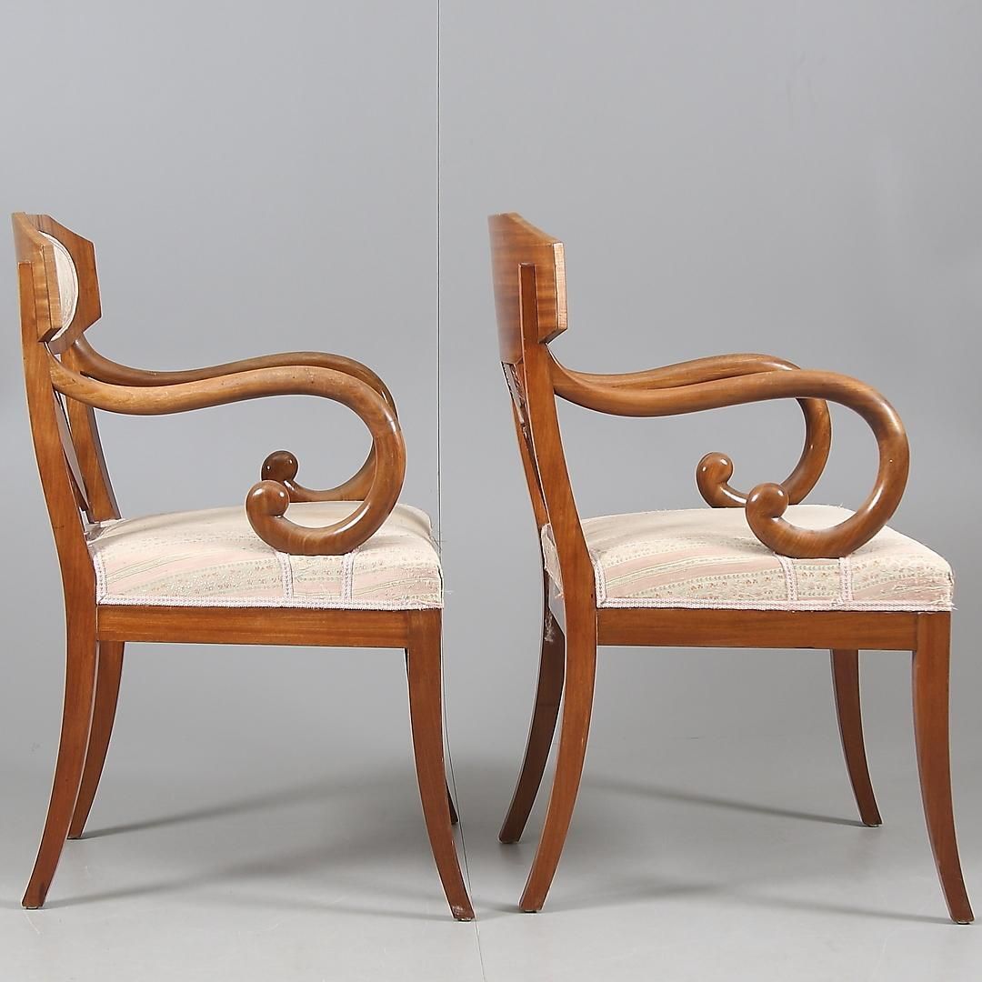 Pair Of Swedish Karl Johan 'Biedermeier' Armchairs photo 1530.0