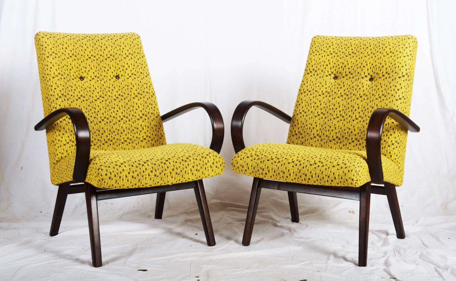Pair Of Mid Century Czech Armchairs photo 2239.0