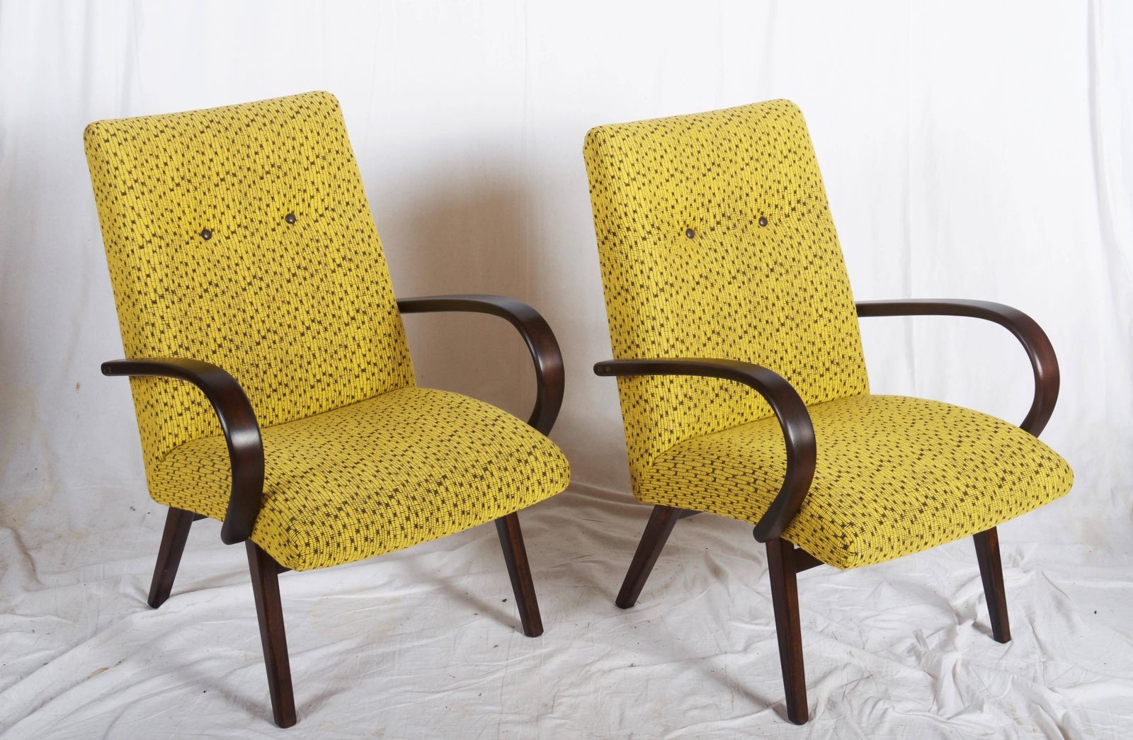 Pair Of Mid Century Czech Armchairs photo buy