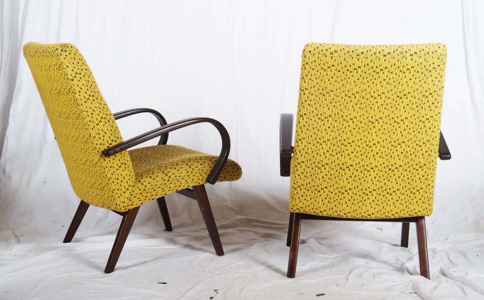 photo furniture Pair Of Mid Century Czech Armchairs