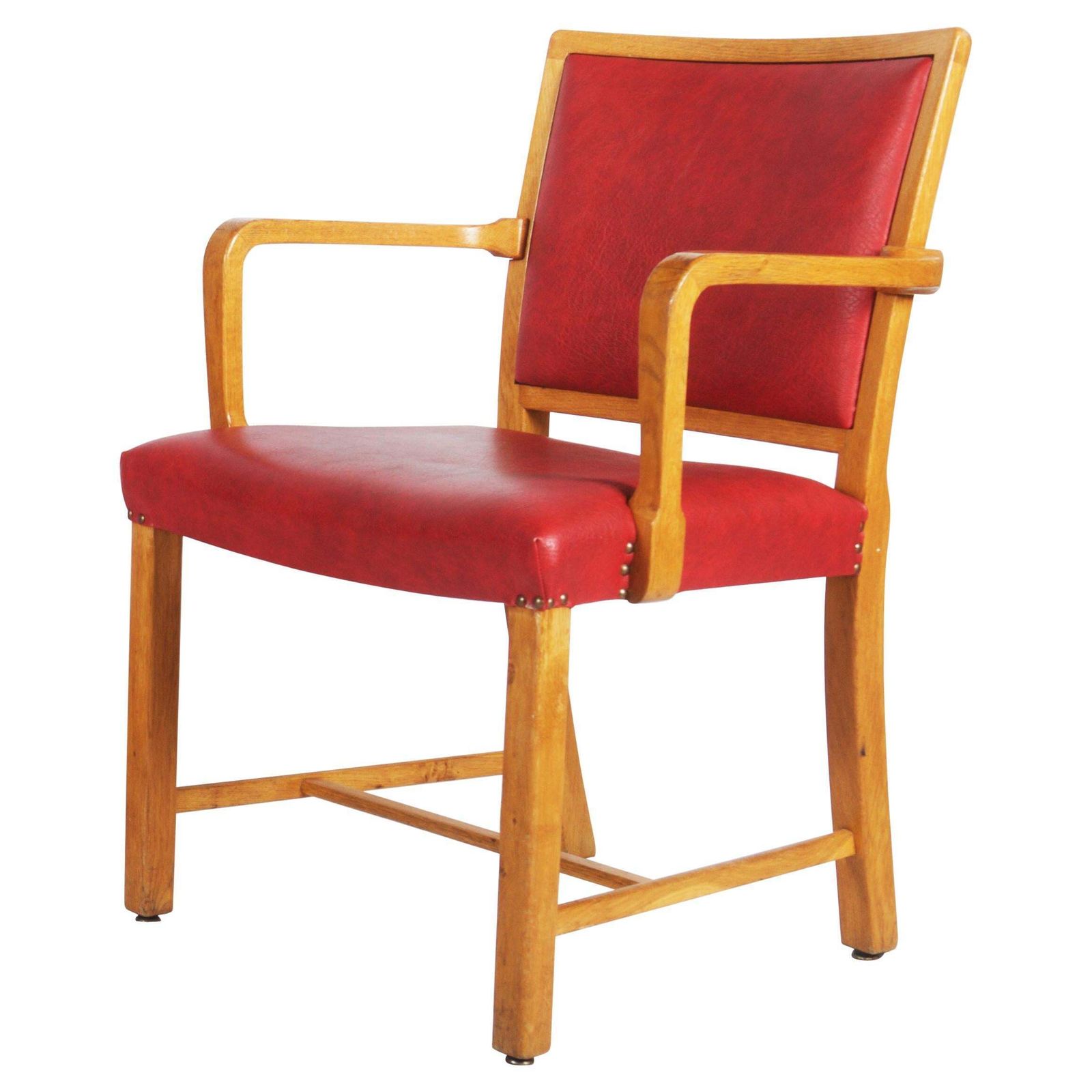 Mogens Koch Oak Armchairs For Sønderborg Hospital