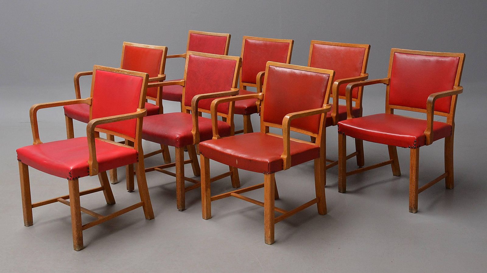 photo for sale Mogens Koch Oak Armchairs For Sønderborg Hospital