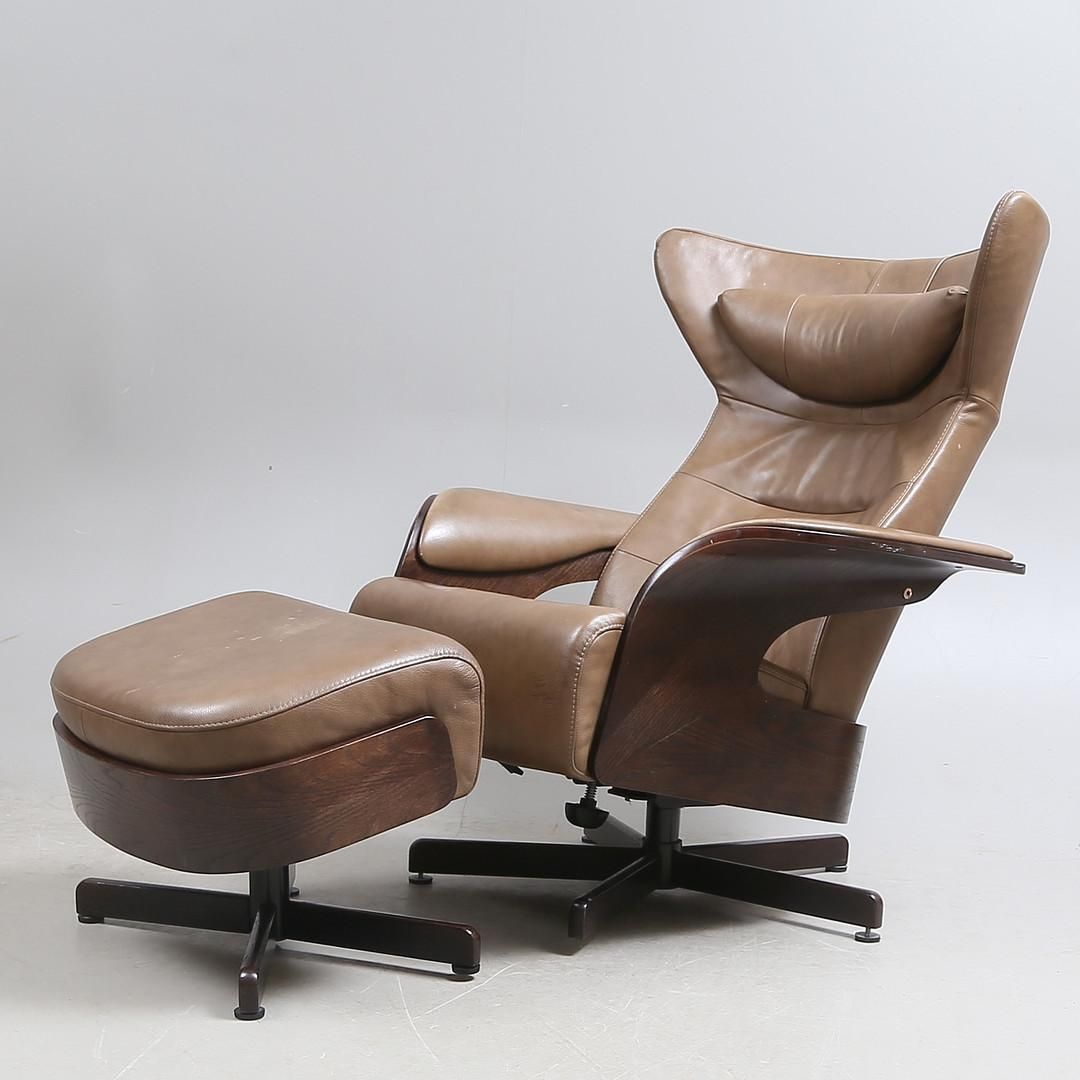 Brunstad Møbler Amanda Leather Armchair With Ottoman photo 2233.0