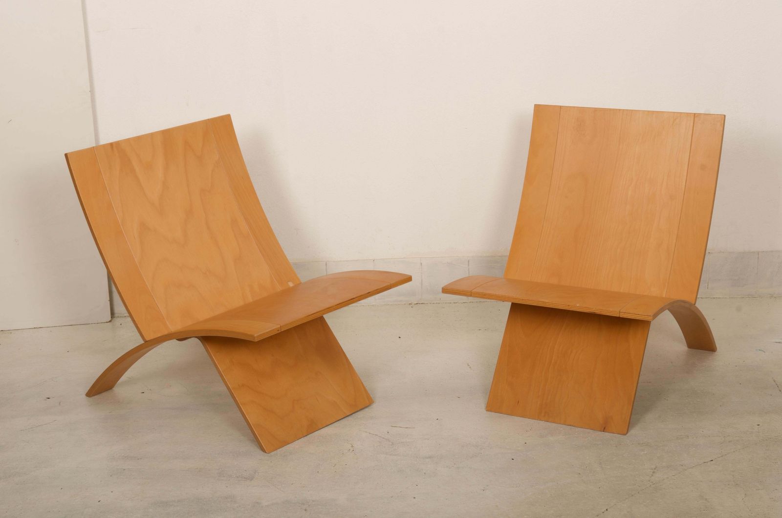 Jens Nielsen Laminex Plywood Lounge Chairs Westnofa photo for sale
