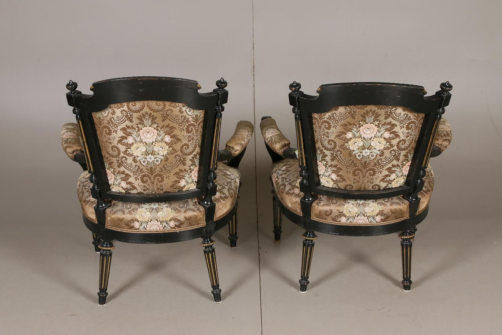 Ebonized Gildwood Louis XVI Armchairs photo furniture