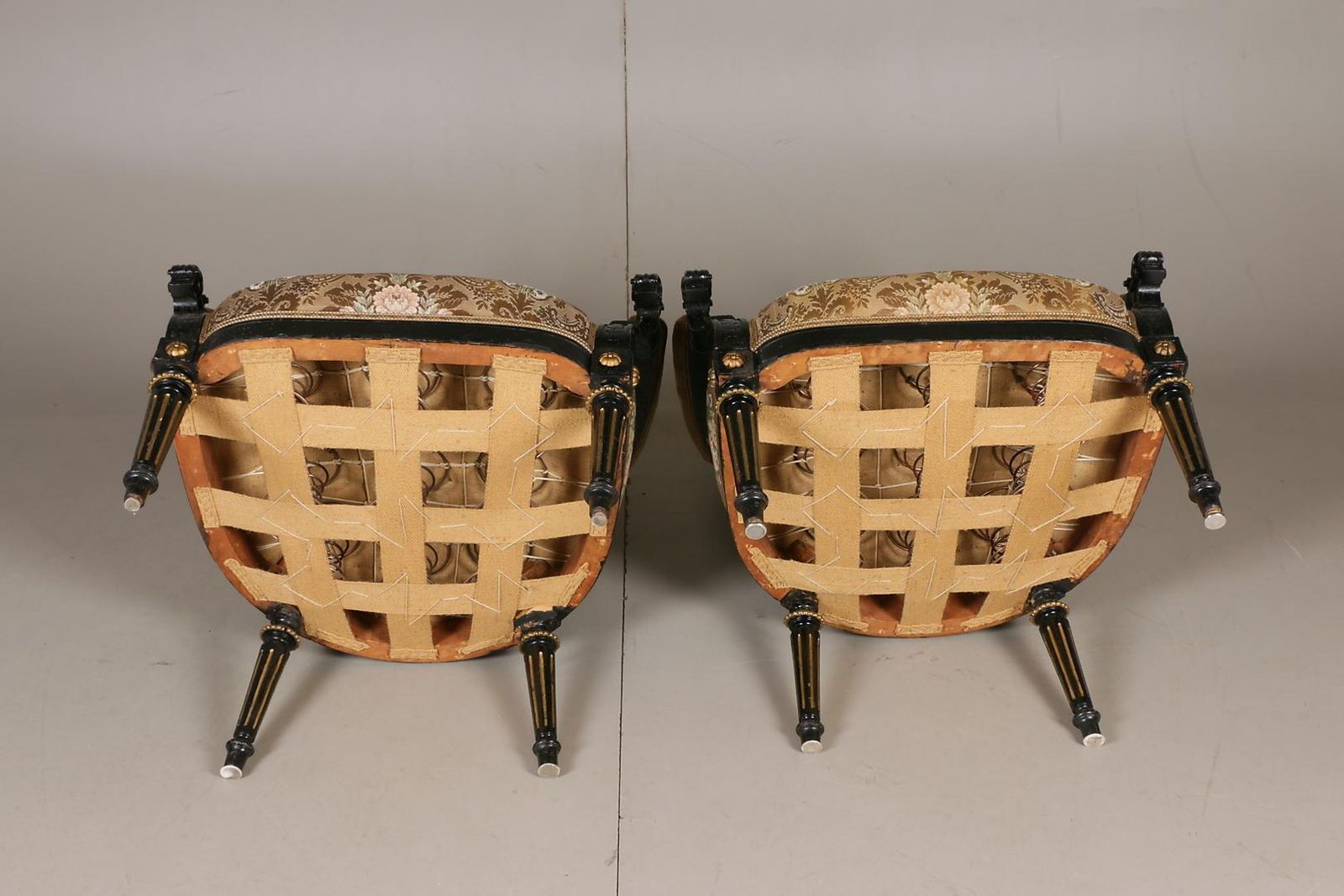 3075.0 Ebonized Gildwood Louis XVI Armchairs photo