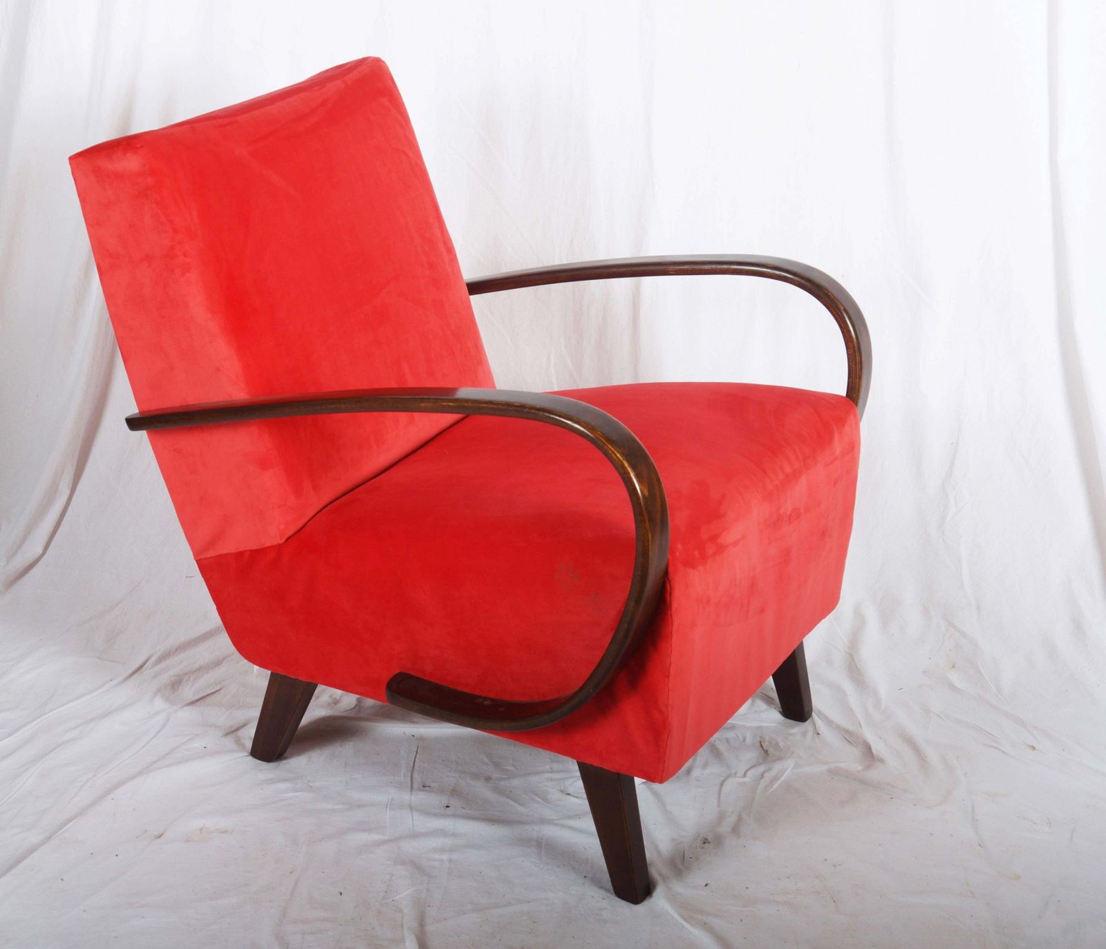 Pair Of Midcentury Armchairs By Jindrich Halabala photo vintage