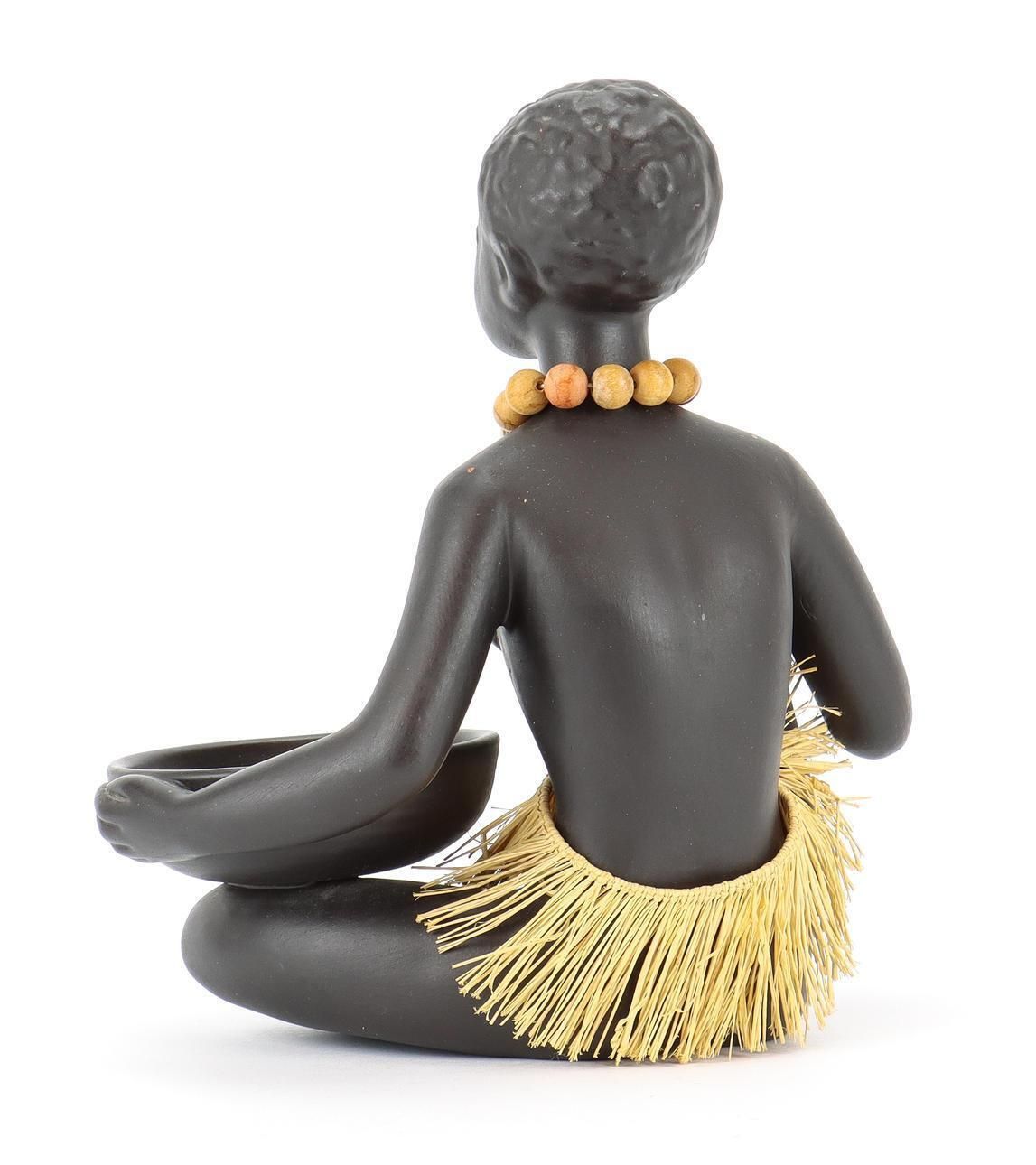 Seating African Woman Gmundner Keramik photo for sale