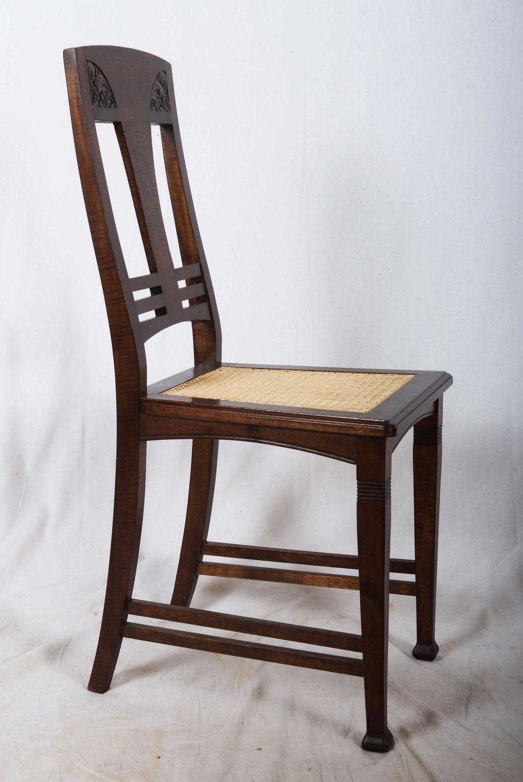 Set Of Four German Art Nouveau Dining Chairs photo vinterior