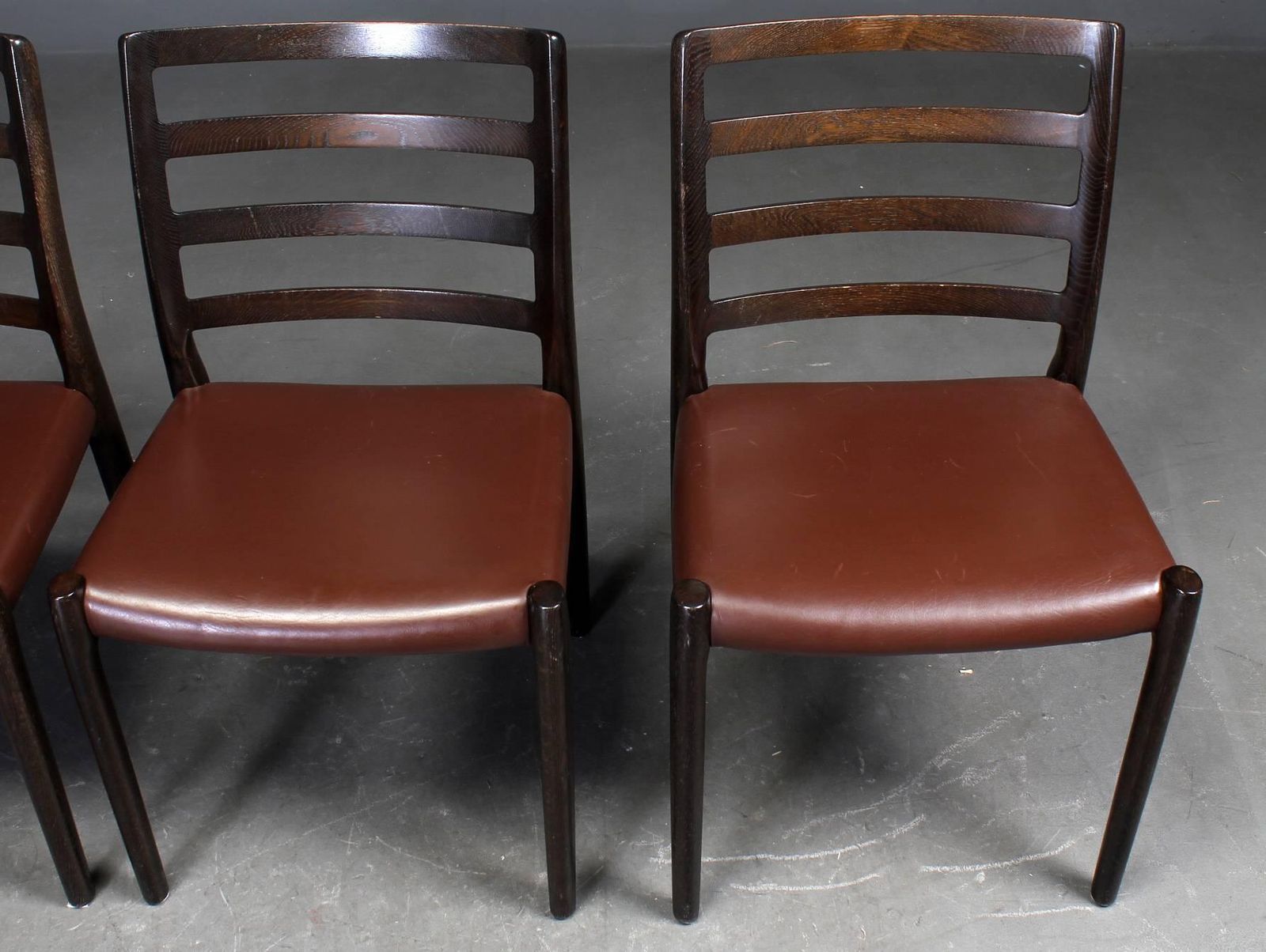 Set Of Six Oak Dining Chairs By Niels O. Moller For J.L.Moller photo vinterior
