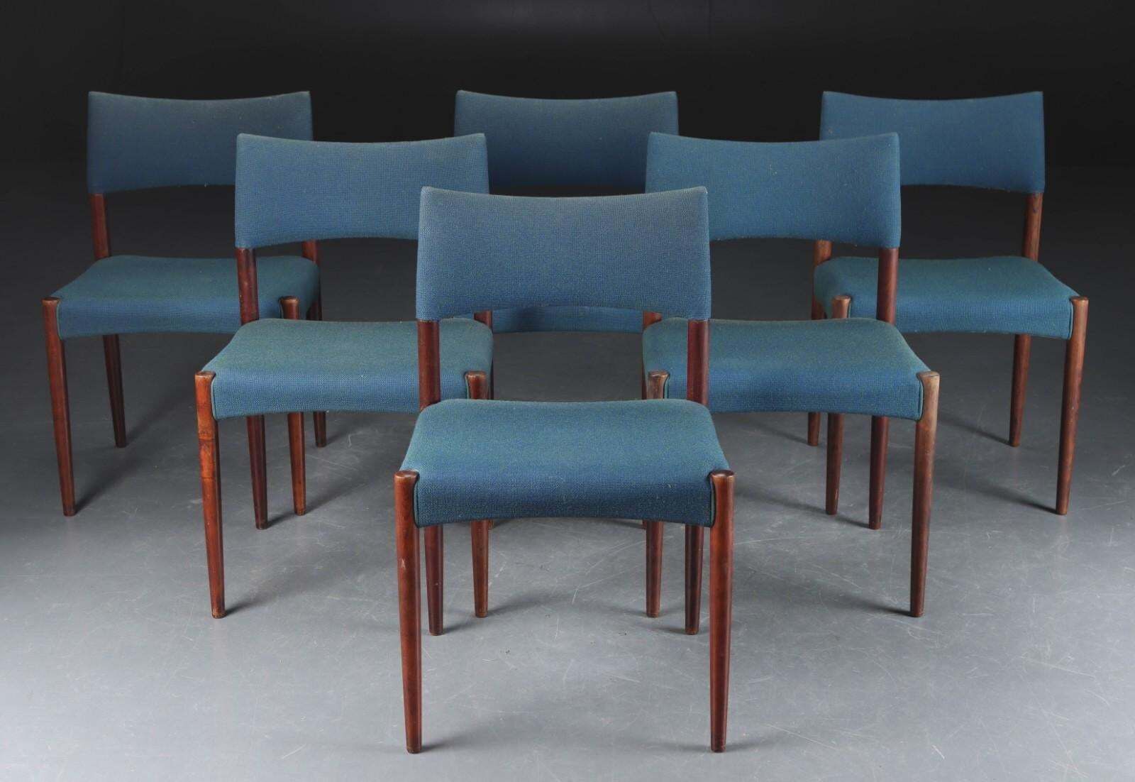 Danish Hardwood Dining Chair By Ejner Larsen & Aksel Bender Madsen photo for sale