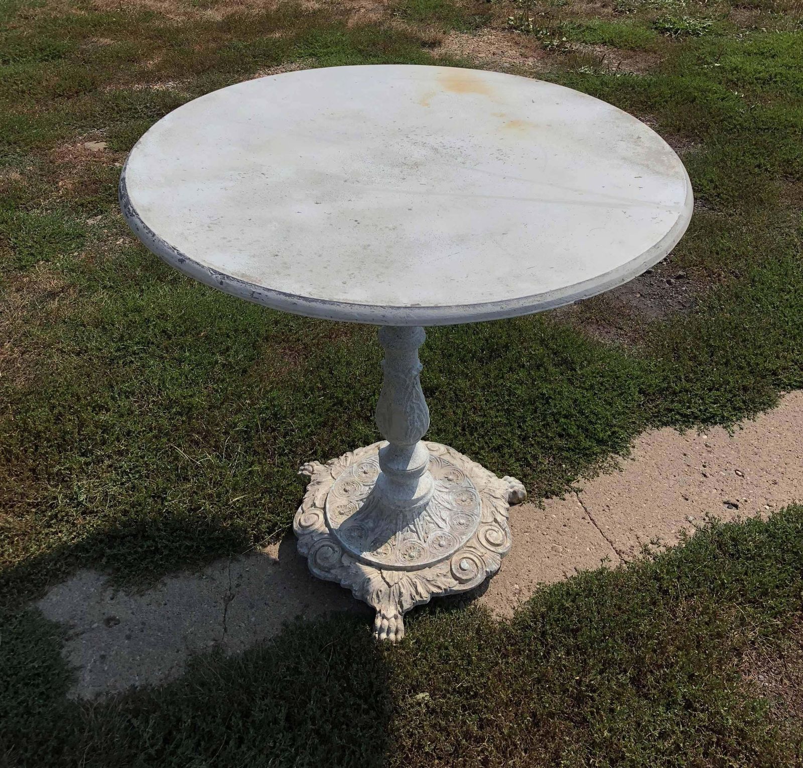 Swedish Garden Steel Table photo vintage