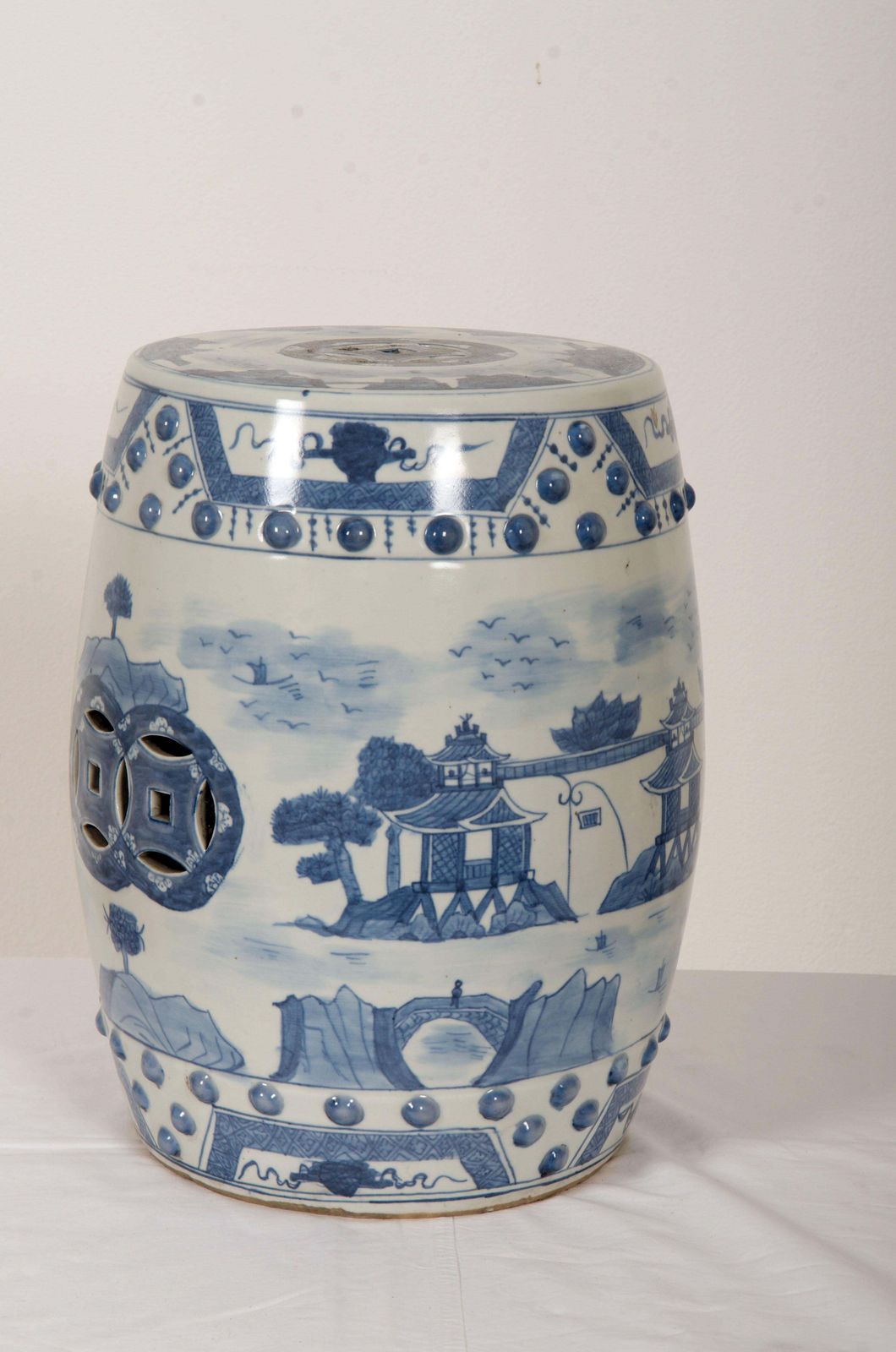 Hand Painted Chinese Ceramic Garden Stool photo for sale