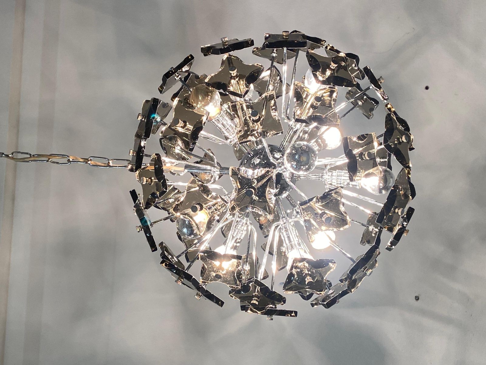 photo vinterior Glass Sputnik Chandelier By Fontana Arte