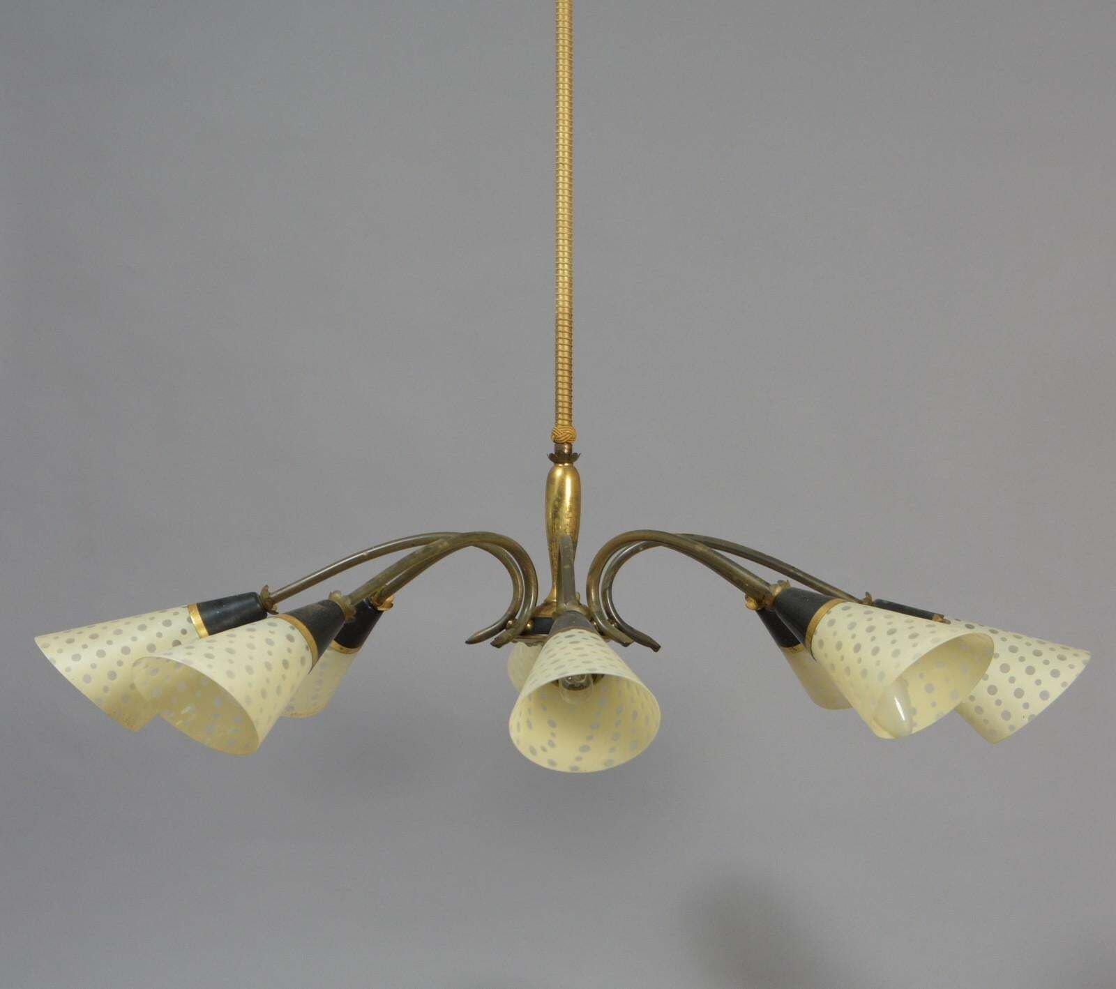Grote Deense Mid Century Hanglamp photo Verlichting