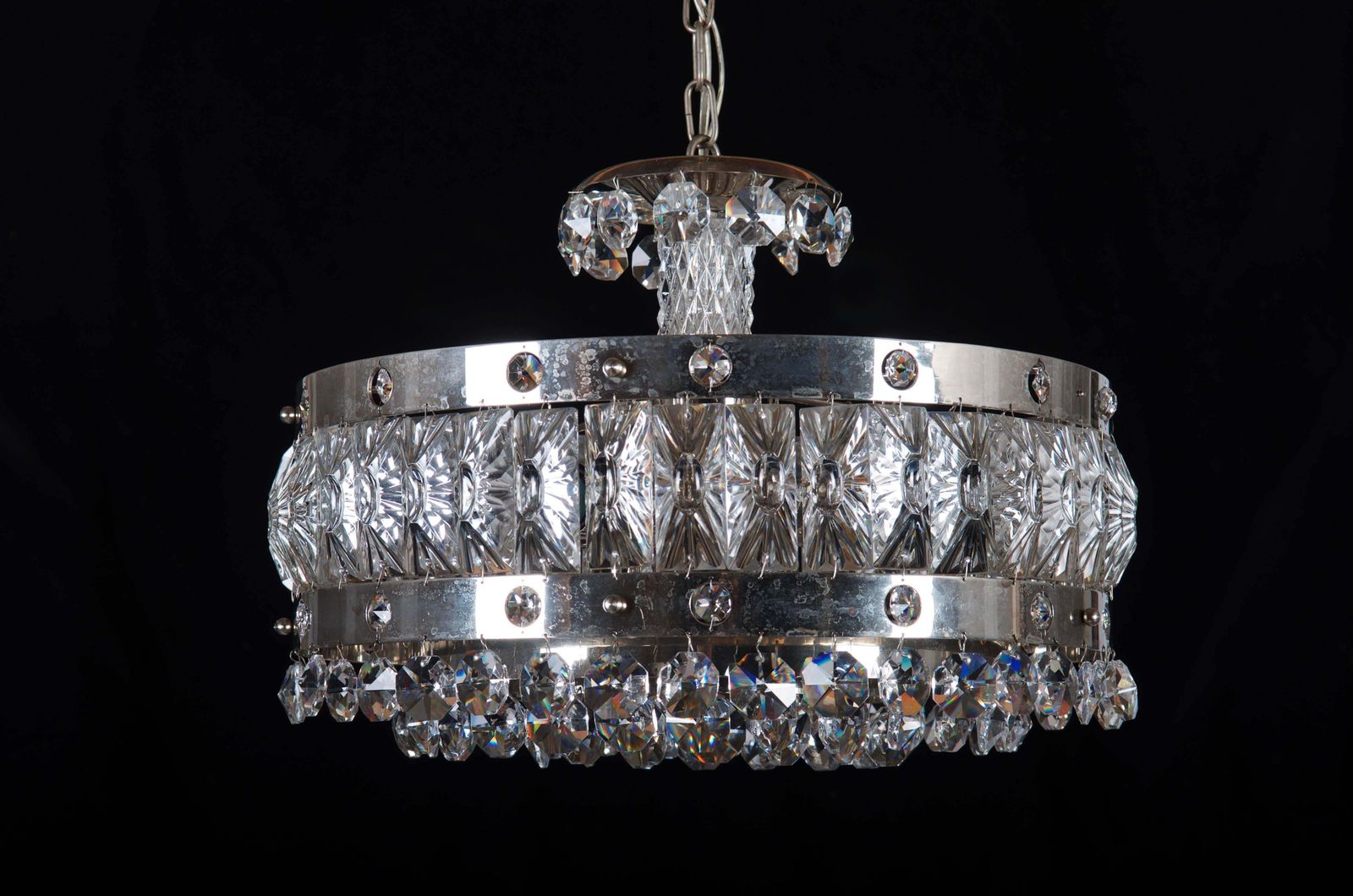 Midcentury Crystal Chandelier photo furniture