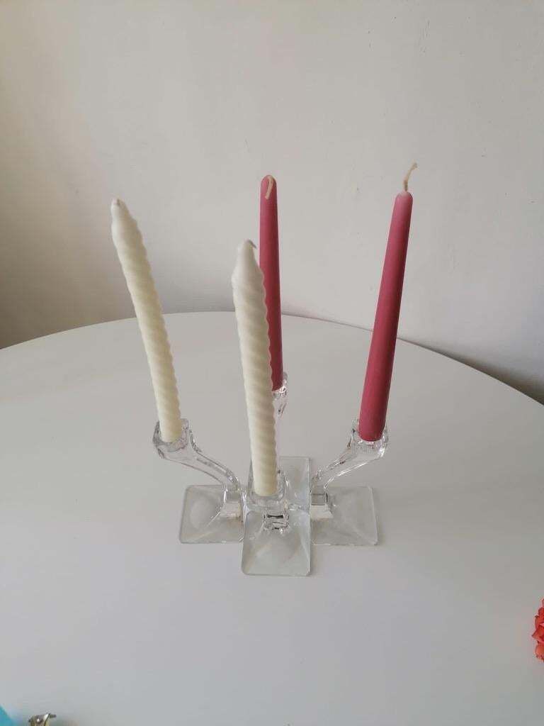 Set Of Three Candlesticks By Riedel Austria From The 1970s photo vinterior