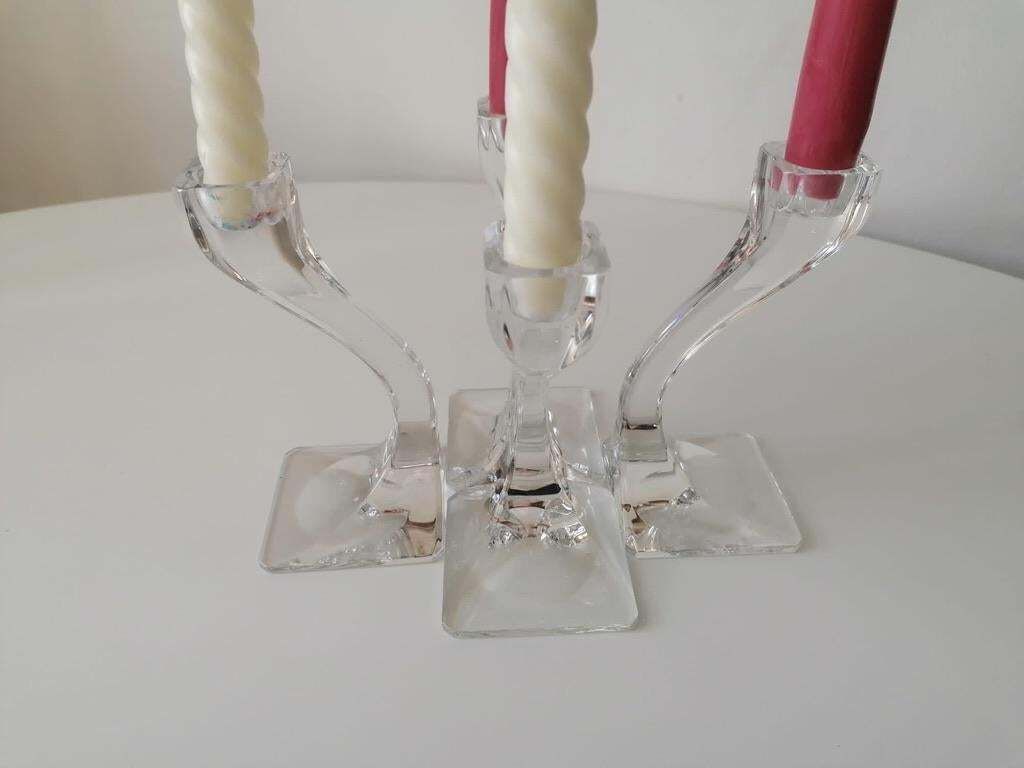 Set Of Three Candlesticks By Riedel Austria From The 1970s photo buy