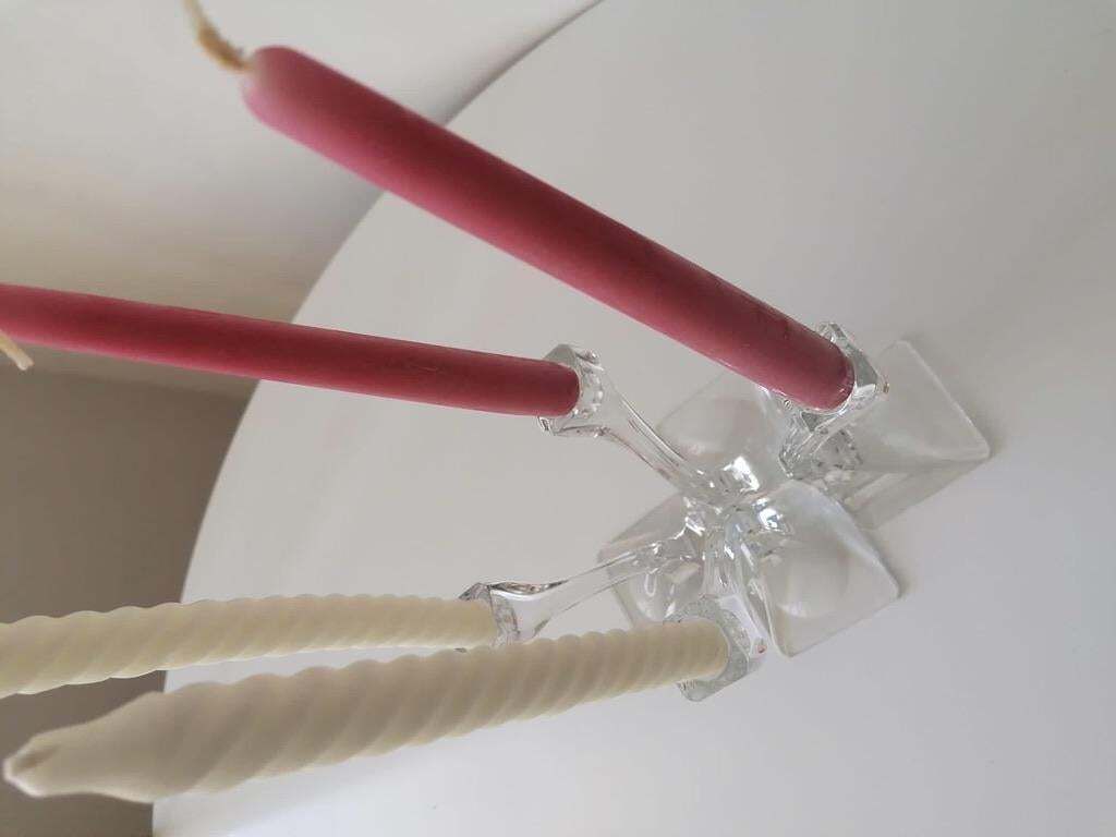Set Of Three Candlesticks By Riedel Austria From The 1970s photo vintage