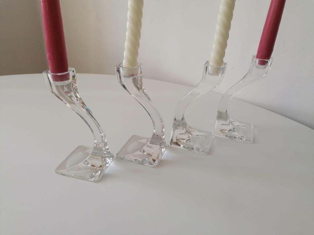 photo for sale Set Of Three Candlesticks By Riedel Austria From The 1970s