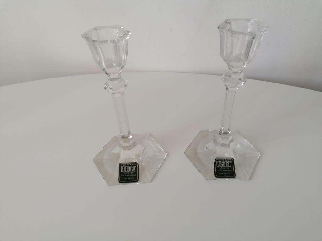 301.0 Set Of Three Candlesticks By Riedel Austria From The 1970s photo
