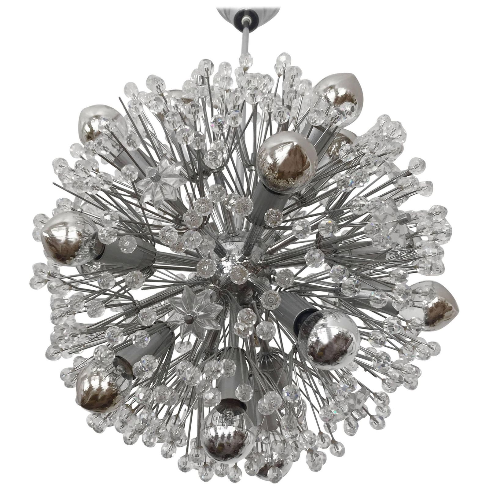 Sputnik Snowball Chandelier By Emil Stejnar For Rupert Nikoll
