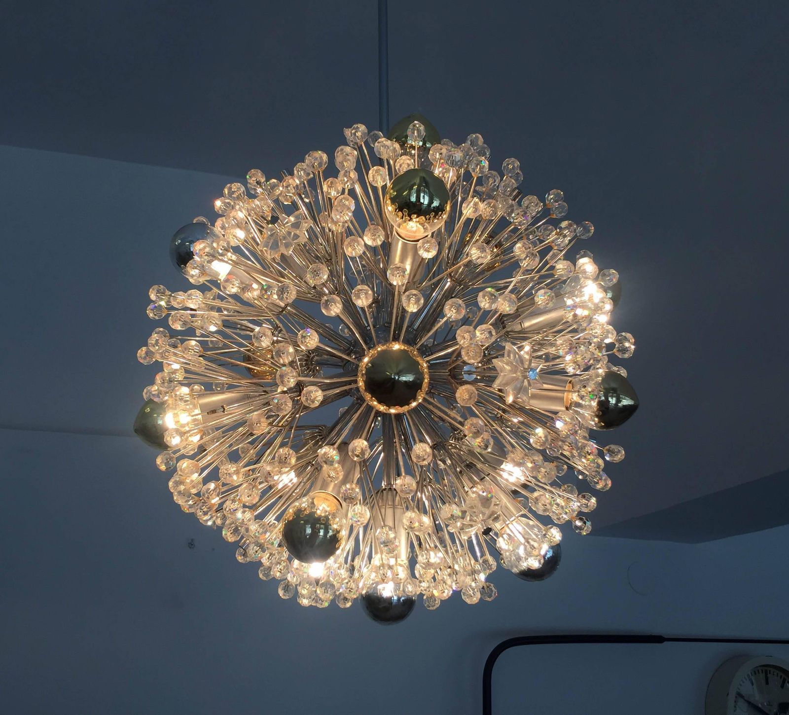 Sputnik Snowball Chandelier By Emil Stejnar For Rupert Nikoll photo 2704.0