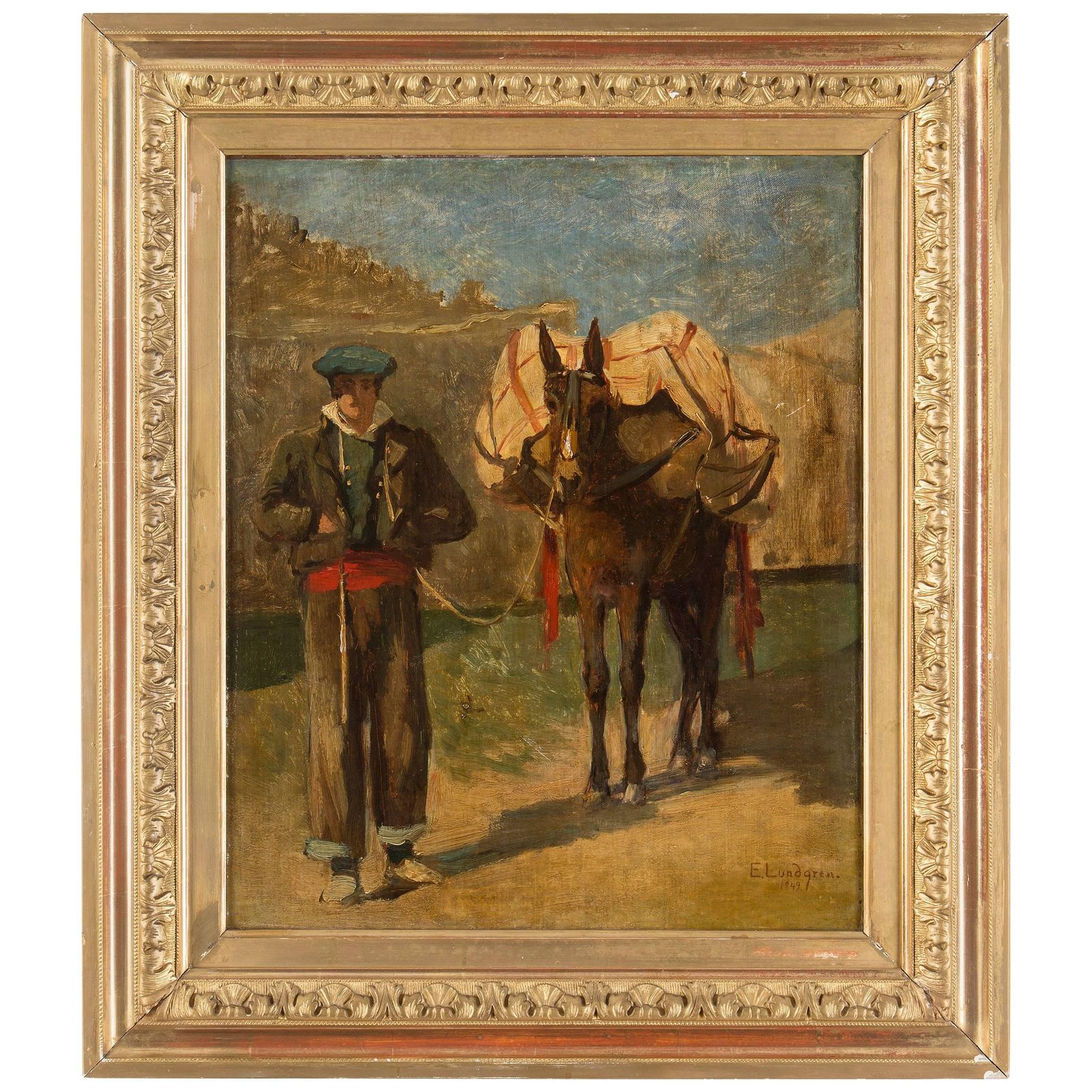 Egron Lundgren, Olieverf Op Doek