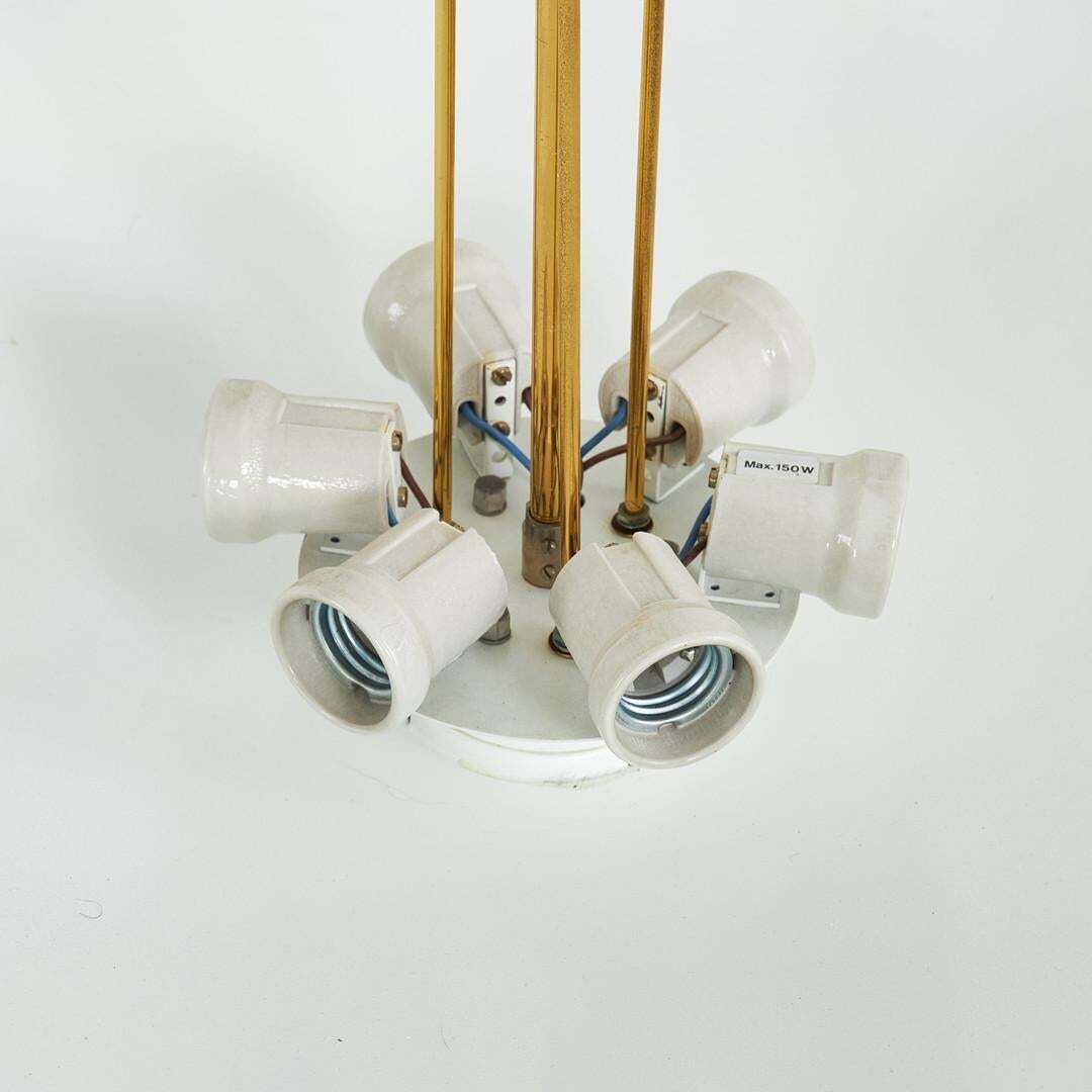 Large J.T. Kalmar Uplight Brass Dome Chandelier photo buy
