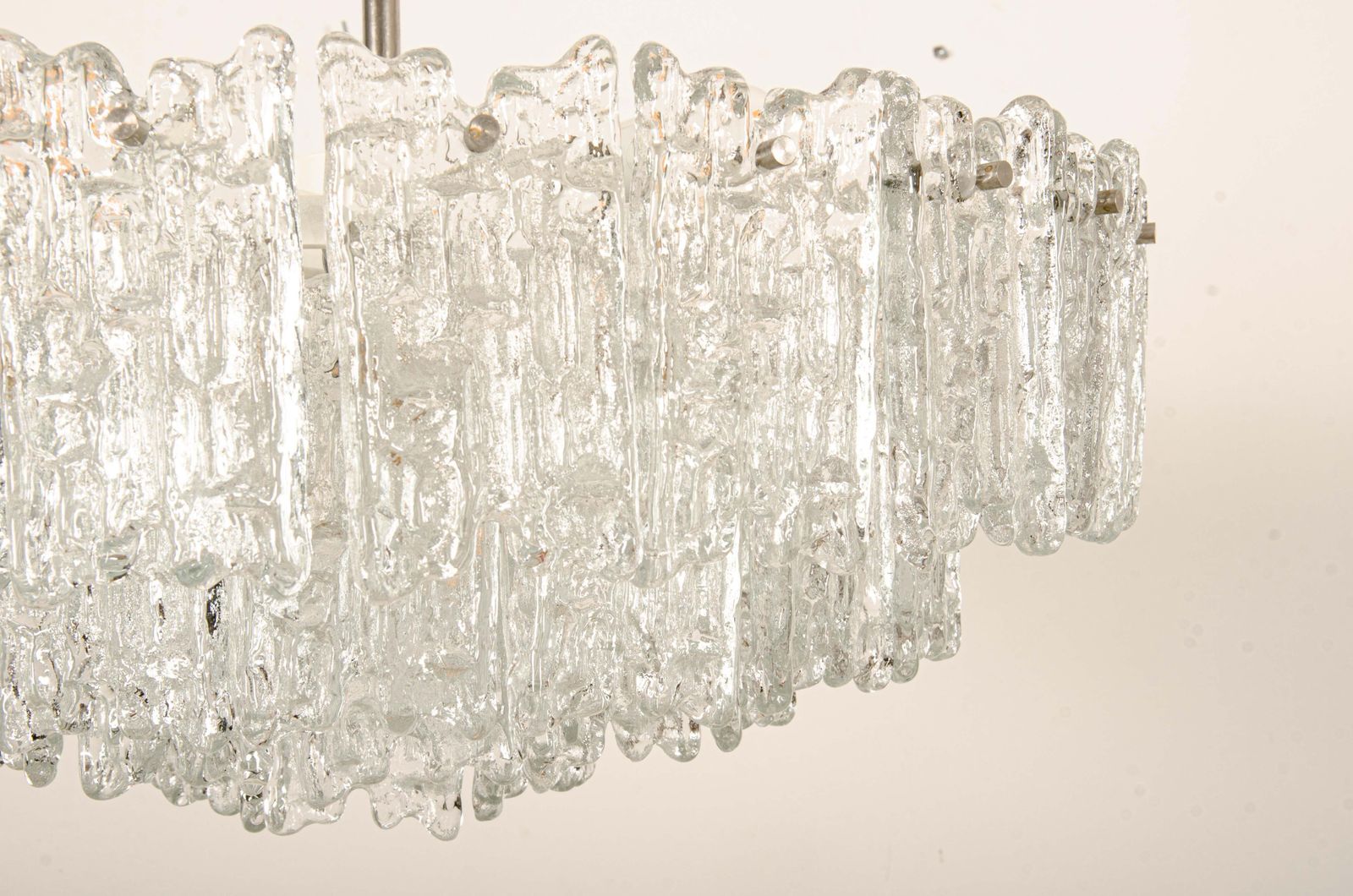 photo furniture Impressive Austrian Kalmar Arena Crystal Ice Glass Chandelier