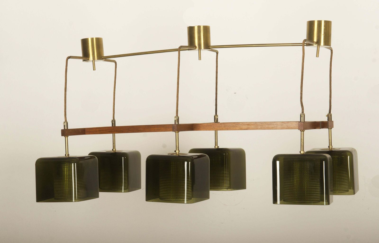 Ceiling Lamp Chandelier With Green Grasses By Carl Fagerlund For Orrefors photo for sale